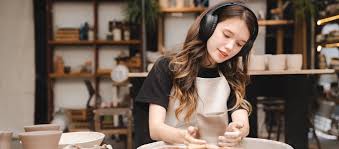 Children around a table painting and making crafts